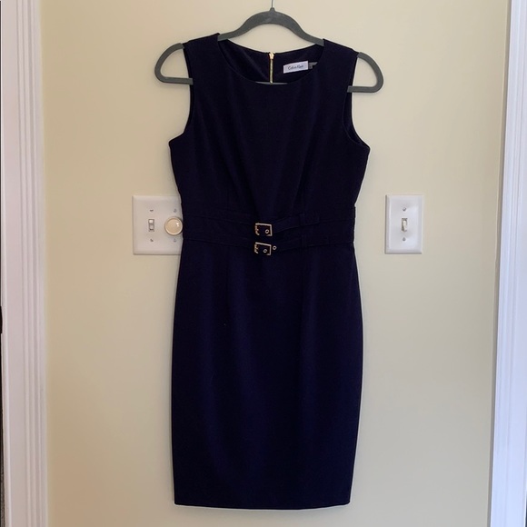 Calvin Klein Navy Dress - Picture 1 of 3